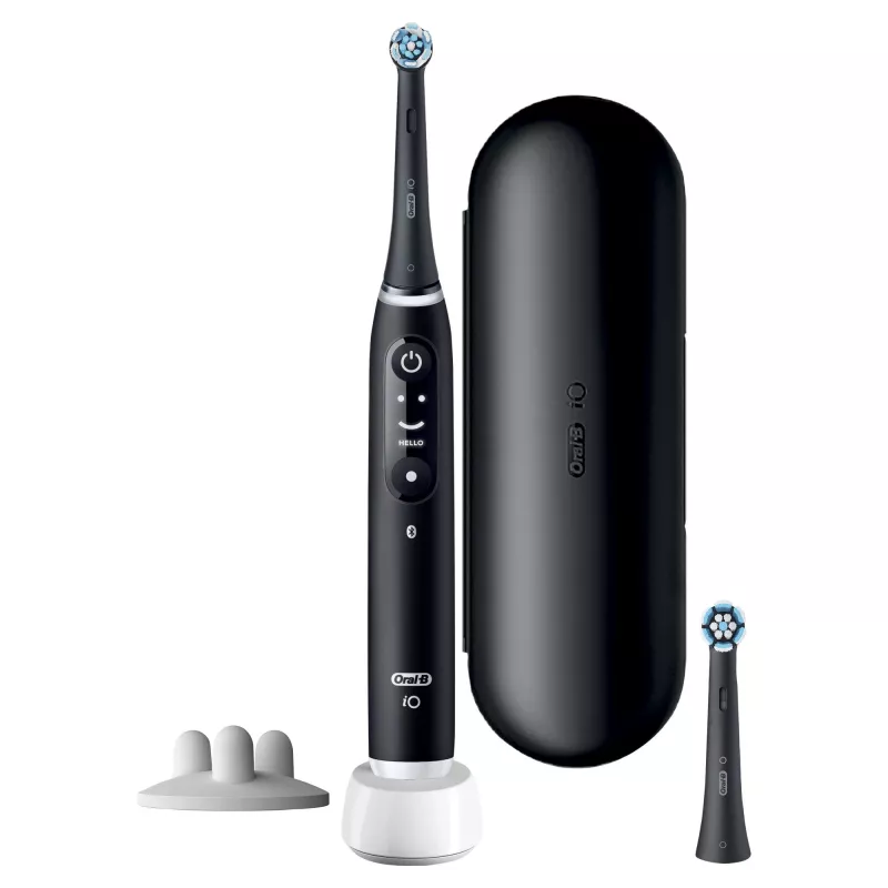 Oral-B iO 6 suaugusiųjų vibracinis dantų šepetėlis juodas