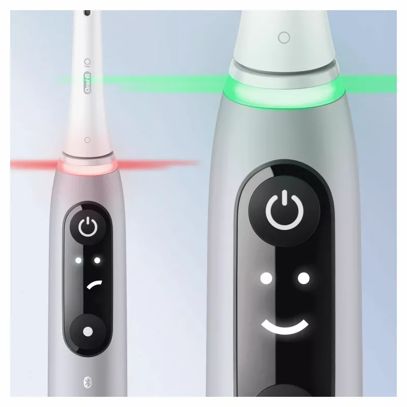 Oral-B iO 6S suaugusiųjų vibracinis dantų šepetėlis, pilka/balta