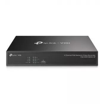 TP-Link VIGI NVR1004H-4P – 4 kanalų PoE+ tinklo vaizdo registratorius