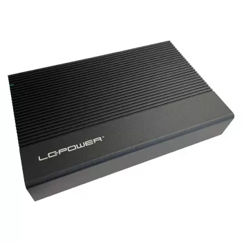 Išorinis HDD/SSD dėklas LC-Power LC-35U3-C 3,5 colio juodas USB Type-C 6 Gbit/s