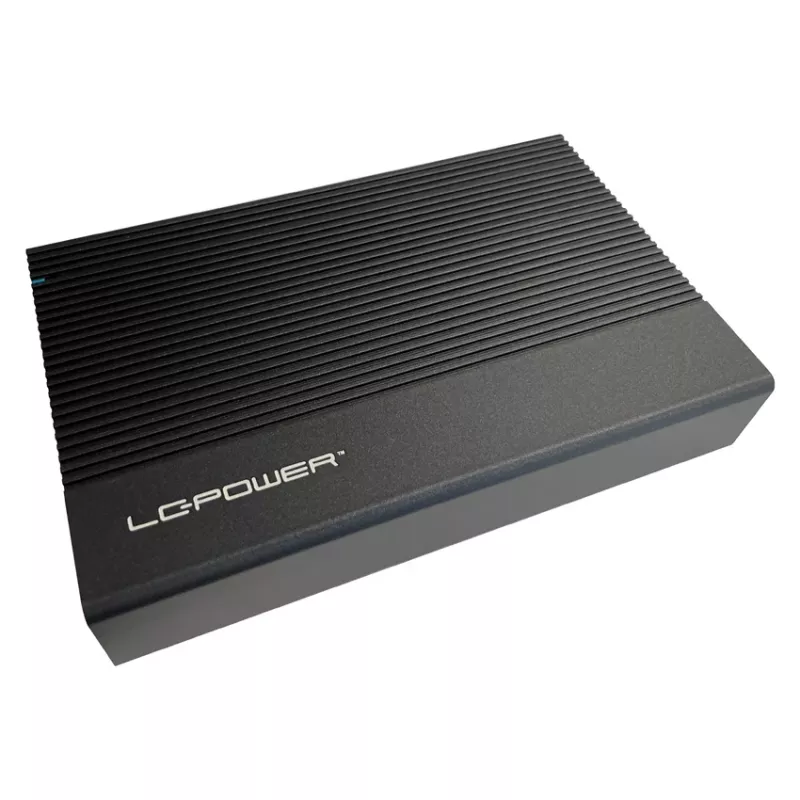 Išorinis HDD/SSD dėklas LC-Power LC-35U3-C 3,5 colio juodas USB Type-C 6 Gbit/s