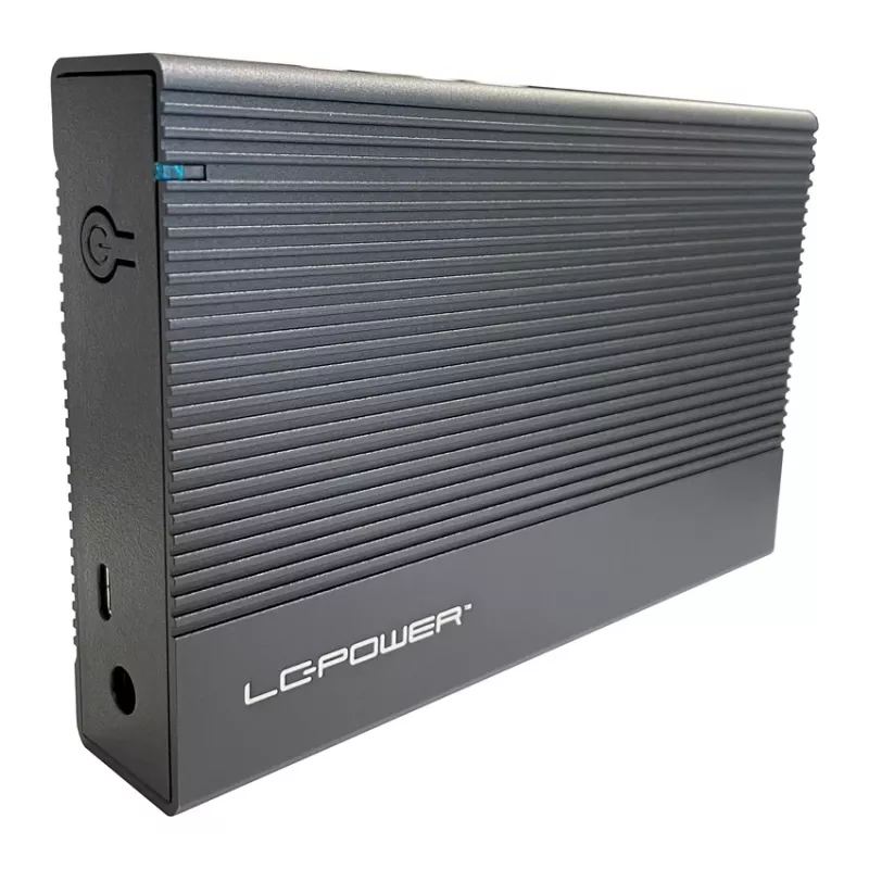 Išorinis HDD/SSD dėklas LC-Power LC-35U3-C 3,5 colio juodas USB Type-C 6 Gbit/s