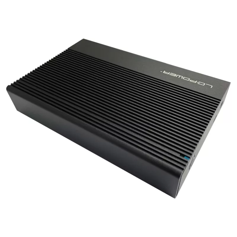 Išorinis HDD/SSD dėklas LC-Power LC-35U3-C 3,5 colio juodas USB Type-C 6 Gbit/s