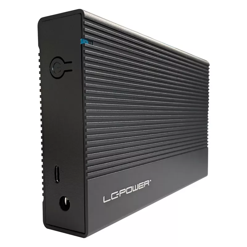 Išorinis HDD/SSD dėklas LC-Power LC-35U3-C 3,5 colio juodas USB Type-C 6 Gbit/s