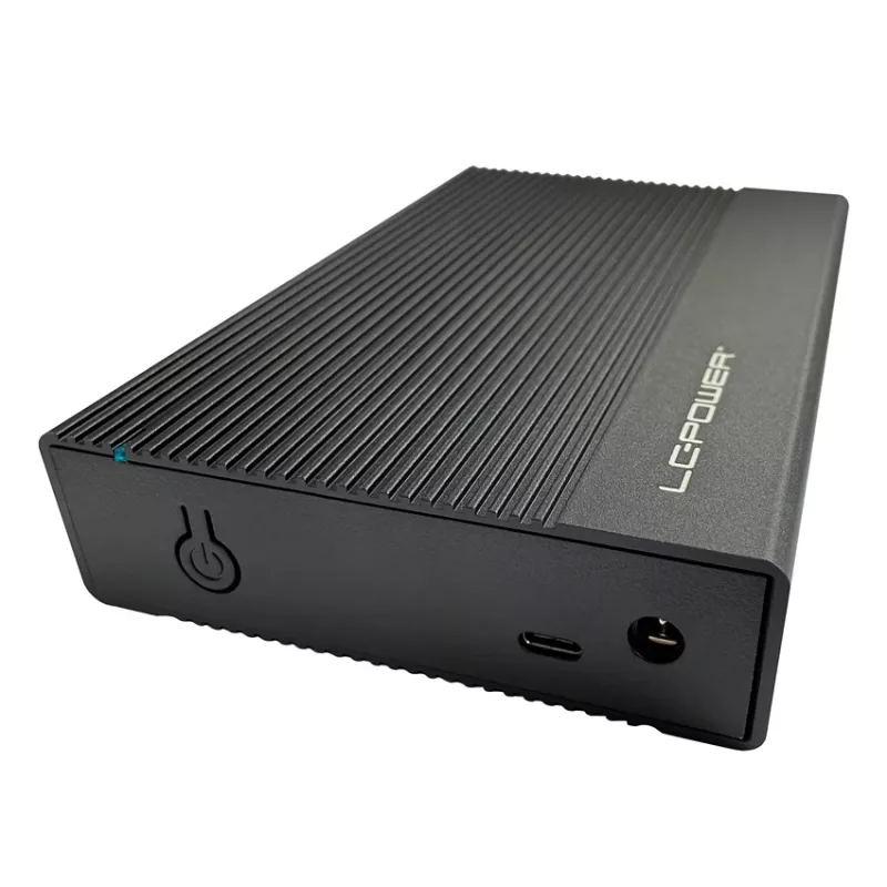 Išorinis HDD/SSD dėklas LC-Power LC-35U3-C 3,5 colio juodas USB Type-C 6 Gbit/s