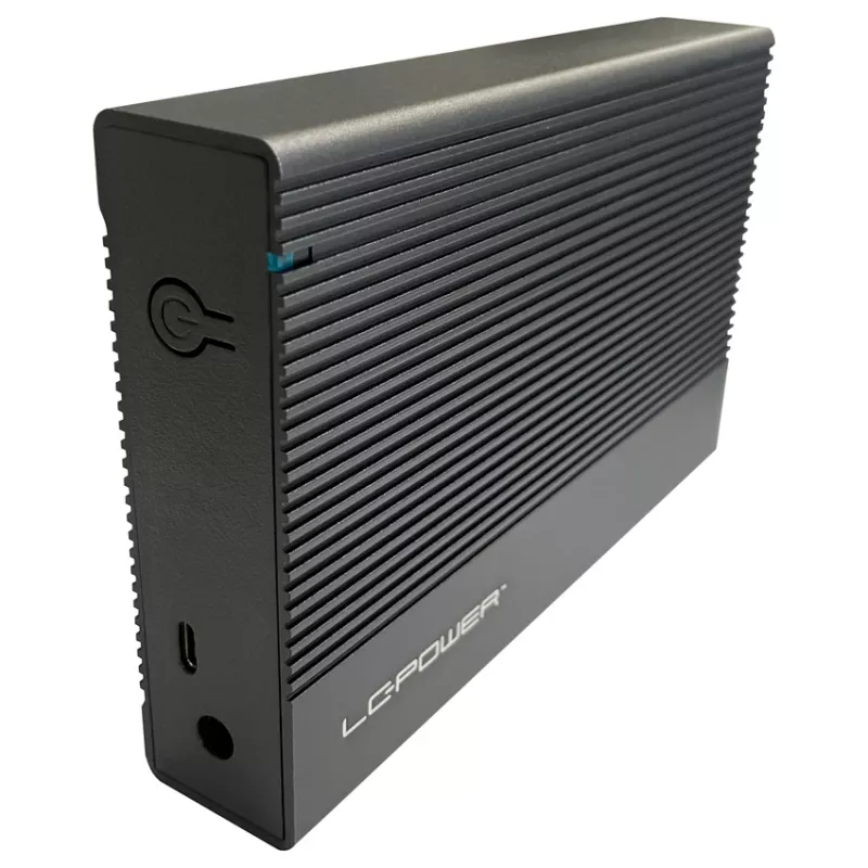 Išorinis HDD/SSD dėklas LC-Power LC-35U3-C 3,5 colio juodas USB Type-C 6 Gbit/s