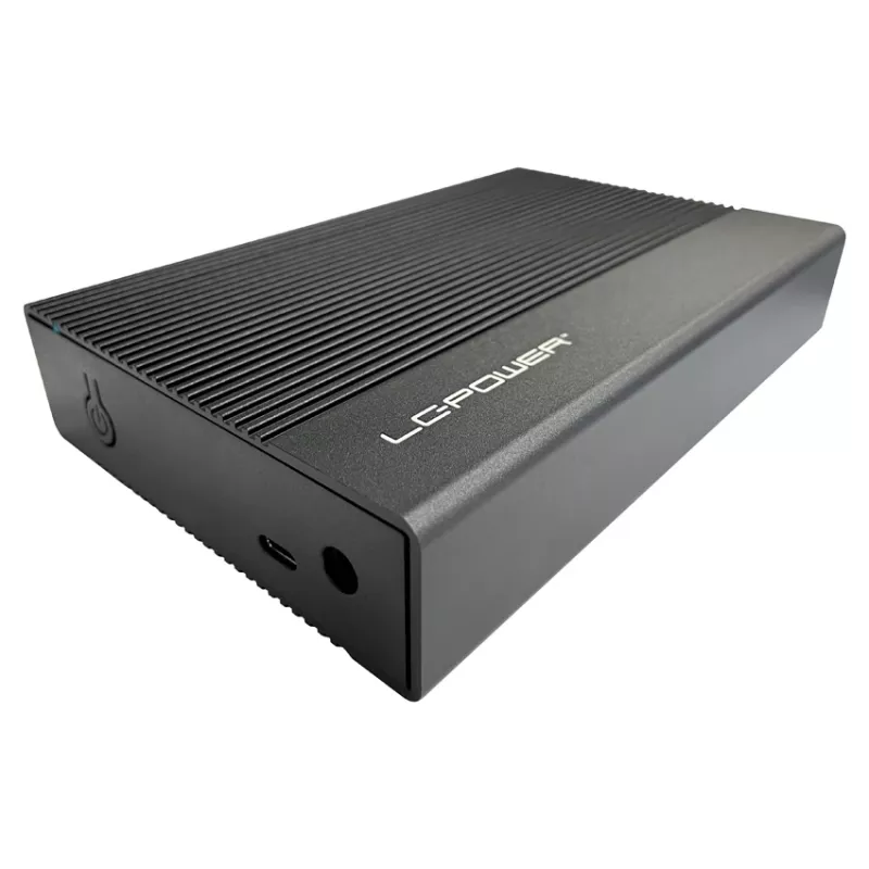 Išorinis HDD/SSD dėklas LC-Power LC-35U3-C 3,5 colio juodas USB Type-C 6 Gbit/s