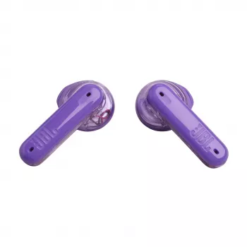 JBL Tune Flex Ghost Edition belaidės ausinės TWS, violetinės, permatomos