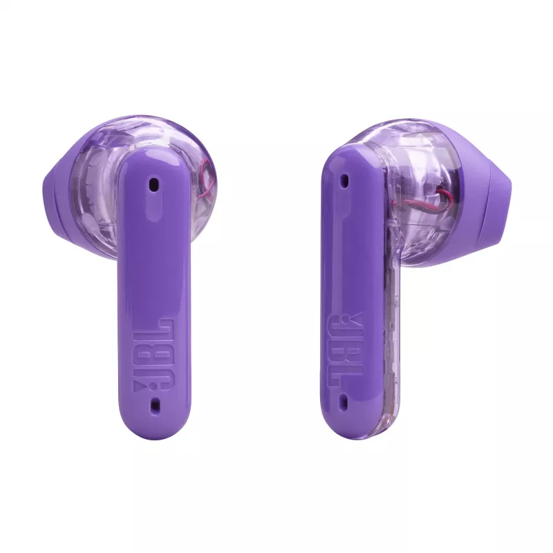 JBL Tune Flex Ghost Edition belaidės ausinės TWS, violetinės, permatomos