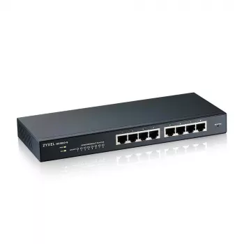 Zyxel GS1900-8 valdomas L2 gigabaitinis Ethernet (10/100/1000) jungiklis juodas