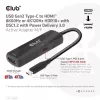 CLUB3D CAC-1588 USB Gen2 Type-C į HDMI™ 8K60Hz arba 4K120Hz HDR10+ su DSC1.2 ir Power Delivery 3.0 aktyvus adapteris M/F