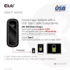 CLUB3D CAC-1908EU kelioninis 100 W USB-C PD 3.0 įkroviklis su GaN technologija