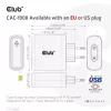 CLUB3D CAC-1908EU kelioninis 100 W USB-C PD 3.0 įkroviklis su GaN technologija