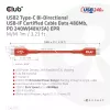 CLUB3D USB2 Type-C abipusis USB-IF sertifikuotas laidas, duomenys 480 Mb, PD 240W (48V/5A) EPR, M/M, 1 m