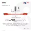 CLUB3D USB2 Type-C abipusis USB-IF sertifikuotas laidas, duomenys 480 Mb, PD 240W (48V/5A) EPR, M/M, 1 m