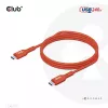 CLUB3D USB2 Type-C abipusis USB-IF sertifikuotas laidas, duomenys 480 Mb, PD 240W (48V/5A) EPR, M/M, 1 m