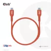 CLUB3D USB2 Type-C abipusis USB-IF sertifikuotas laidas, duomenys 480 Mb, PD 240W (48V/5A) EPR, M/M, 1 m
