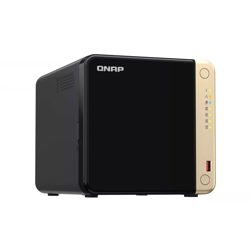 QNAP TS-464 NAS bokštas Intel® Celeron® N5095 8 GB DDR4 0 TB QNAP QTS Juoda