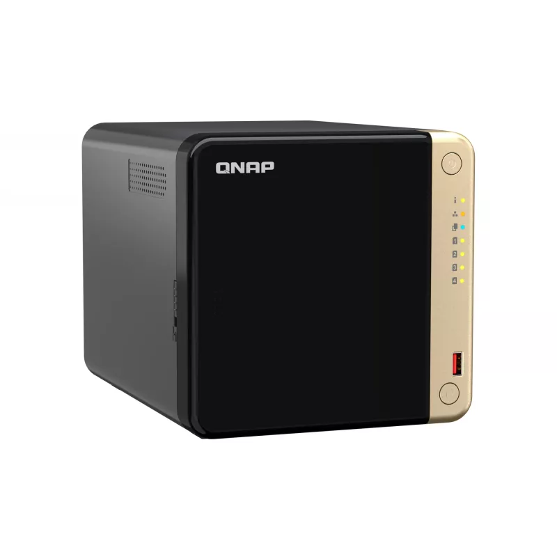 QNAP TS-464 NAS bokštas Intel® Celeron® N5095 8 GB DDR4 0 TB QNAP QTS Juoda