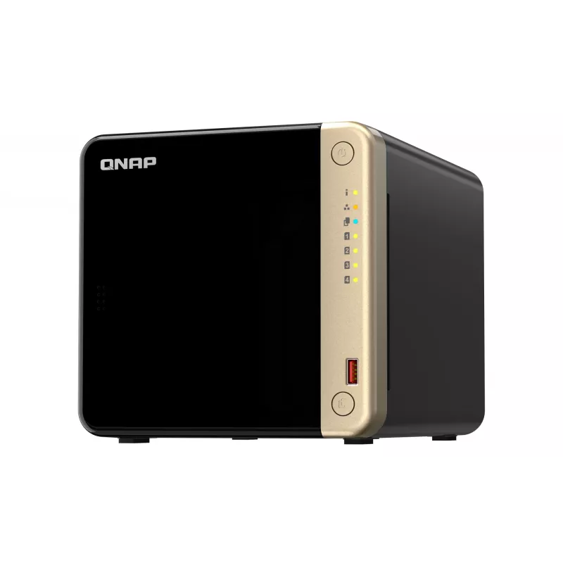 QNAP TS-464 NAS bokštas Intel® Celeron® N5095 8 GB DDR4 0 TB QNAP QTS Juoda