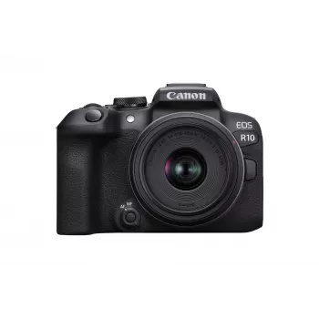 Canon EOS R10 + RF-S 18-45mm F4.5-6.3 IS STM veidrodinis fotoaparatas 24,2 MP CMOS juodas