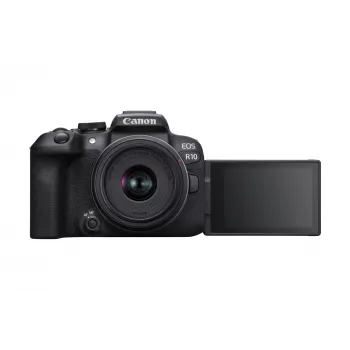 Canon EOS R10 + RF-S 18-45mm F4.5-6.3 IS STM veidrodinis fotoaparatas 24,2 MP CMOS juodas