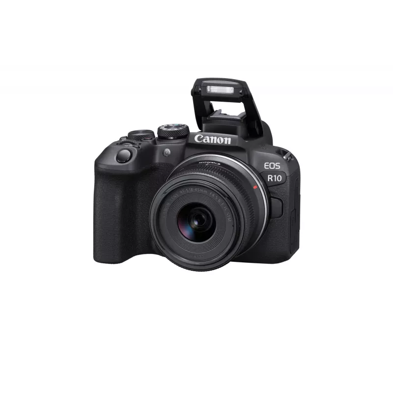 Canon EOS R10 + RF-S 18-45mm F4.5-6.3 IS STM veidrodinis fotoaparatas 24,2 MP CMOS juodas