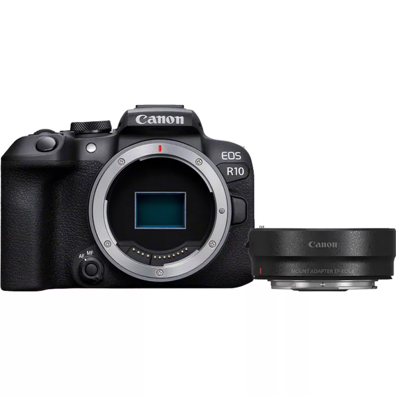 Canon EOS R10 + RF-S 18-45mm F4.5-6.3 IS STM veidrodinis fotoaparatas 24,2 MP CMOS juodas