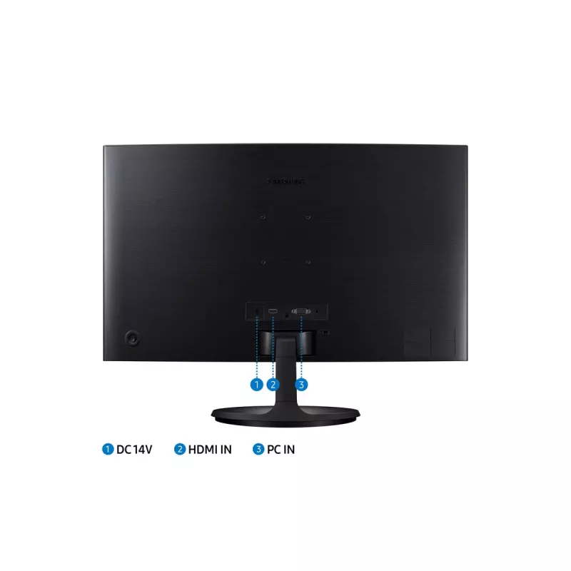 Samsung S36C 27 colių lenktas Full HD monitorius, juodas