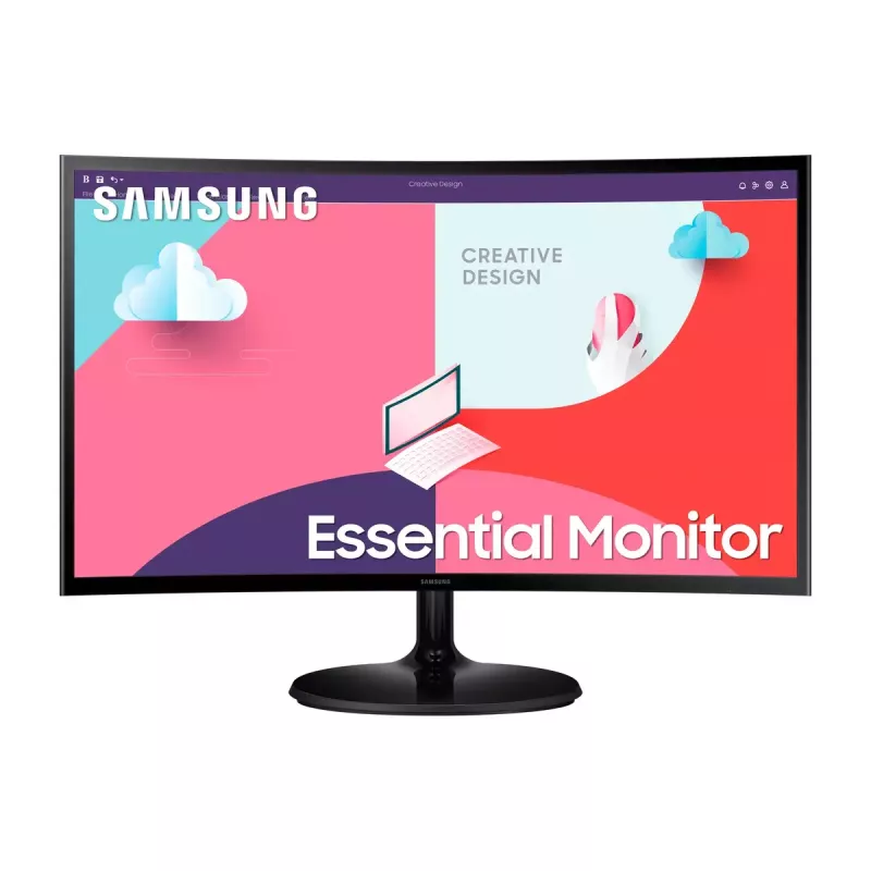 Samsung S36C 27 colių lenktas Full HD monitorius, juodas