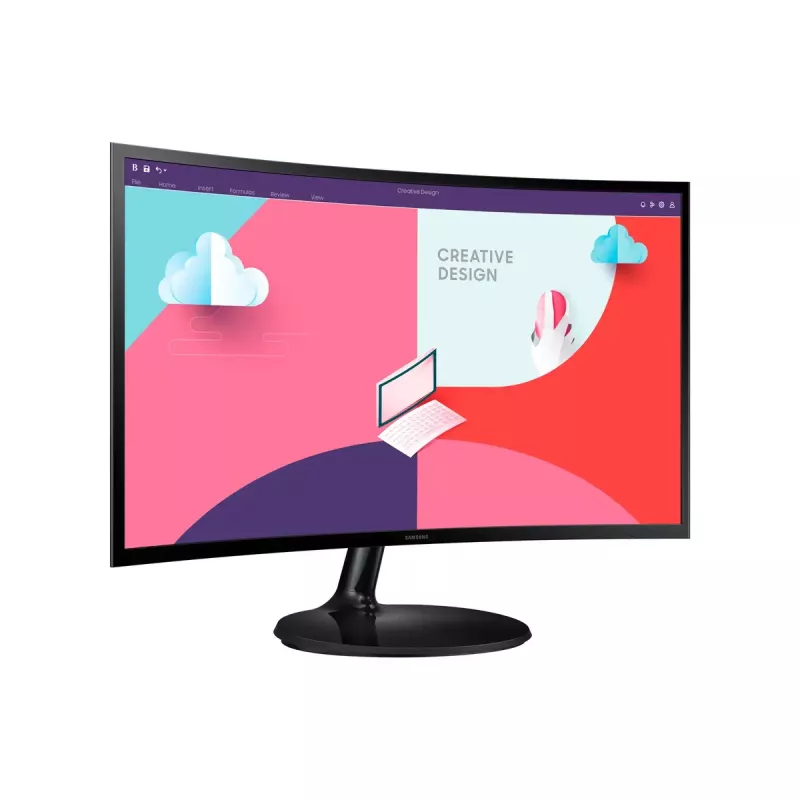 Samsung S36C 27 colių lenktas Full HD monitorius, juodas