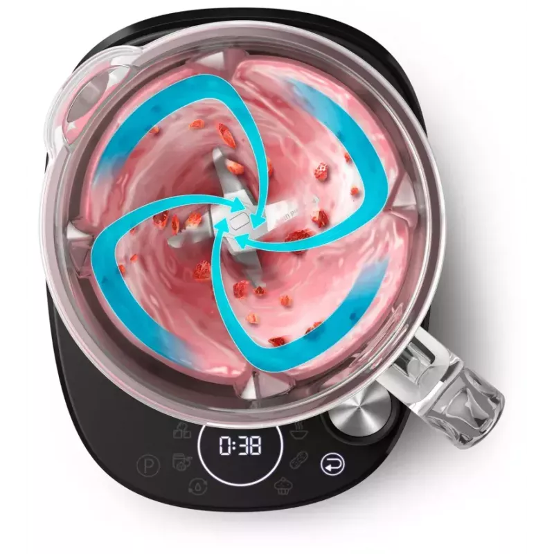 Stalo blenderis Philips 7000 serijos HR3760/00 juodas metalinis