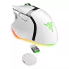 Žaidimų pelė Razer Basilisk V3 Pro – dešiniarankiams, optinė 30 000 DPI, RF belaidis / Bluetooth / USB-C, balta