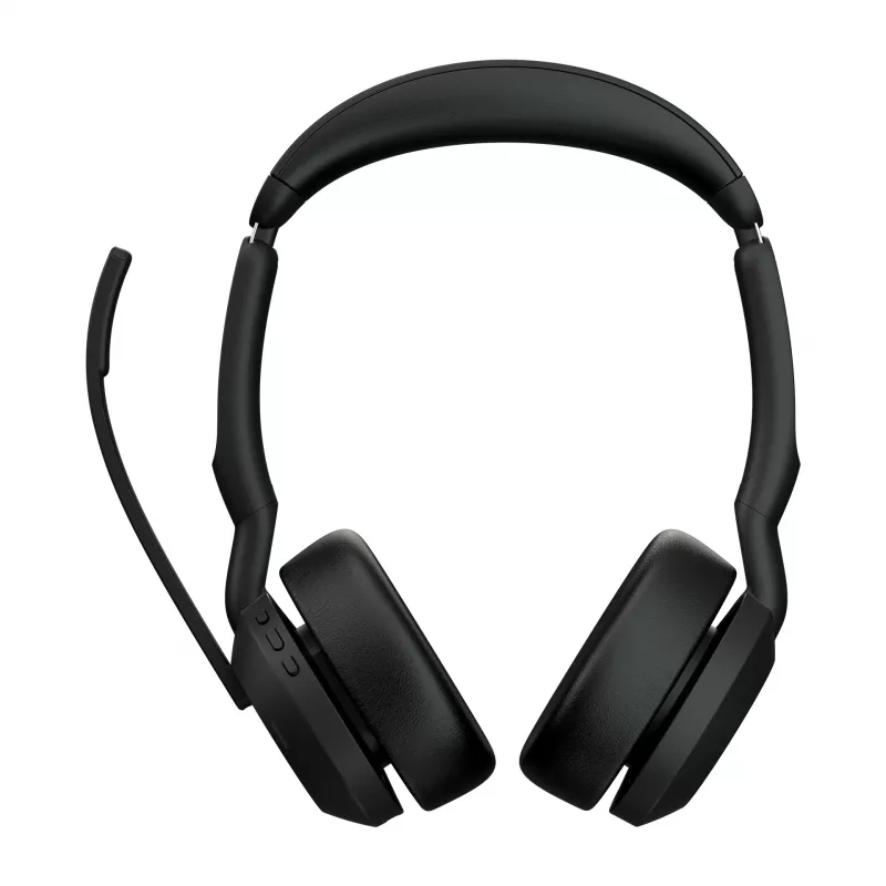 Jabra Evolve2 55 – belaidė ausinė su Link380a MS Stereo, biurui ir skambučių centrui, 20–20000 Hz, 130 g, juoda