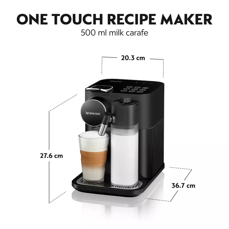 De’Longhi Nespresso Gran Lattissima kavos aparatas, juodas