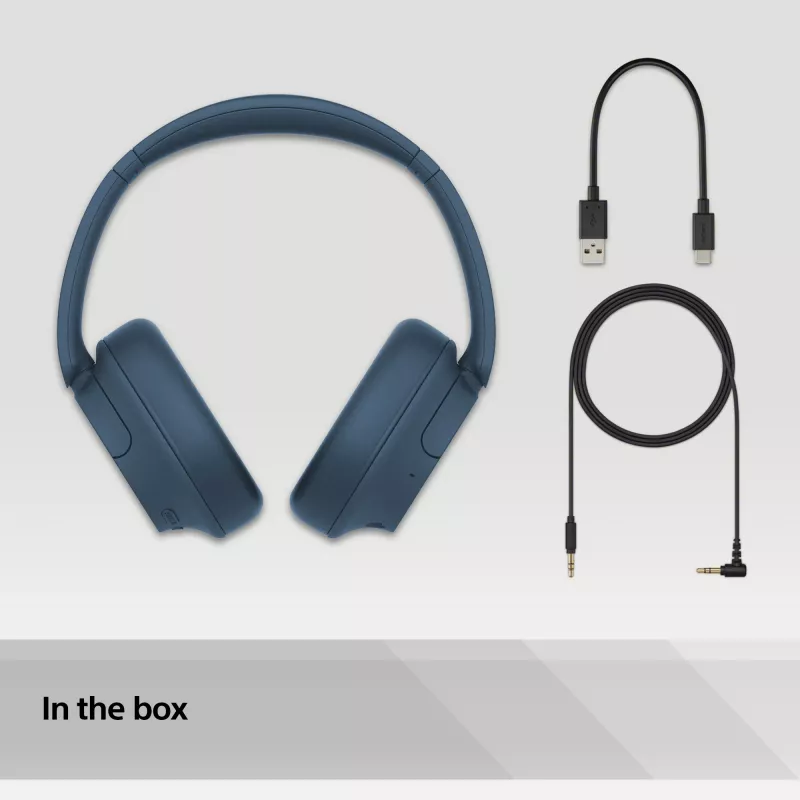 Sony WH-CH720N belaidės ausinės su triukšmo slopinimu, mėlynos