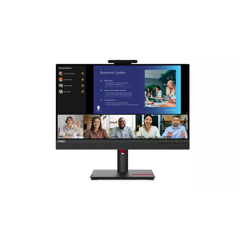 Lenovo ThinkVision T24v-30 monitor 60,5 cm (23,8 colio) 1920 x 1080 pikselių Full HD LED juodas