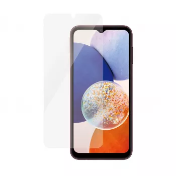 Apsauginis stiklas PanzerGlass Samsung Galaxy A14 / A14 5G Ultra-Wide Fit, atsparus įbrėžimams ir smūgiams
