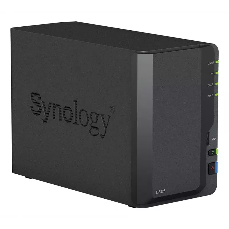 NAS Synology DiskStation DS223 stalinis serveris Realtek RTD1619B 2 GB DDR4