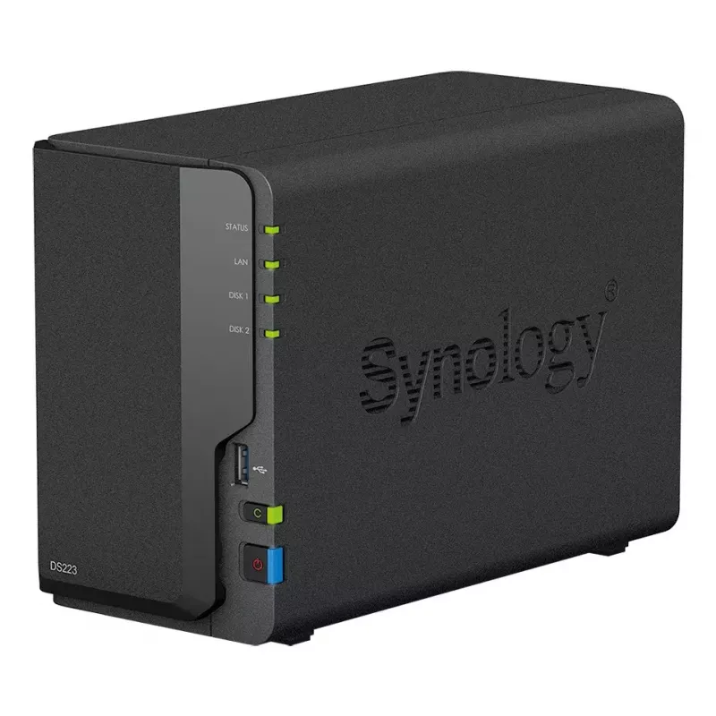 NAS Synology DiskStation DS223 stalinis serveris Realtek RTD1619B 2 GB DDR4