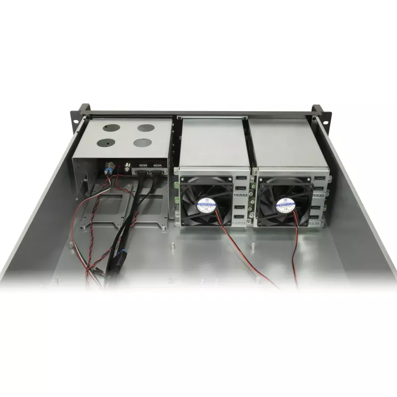 Serverio korpusas Inter-Tech 3U-3508 Juodas 480x528x132mm 5.25 colio HDD