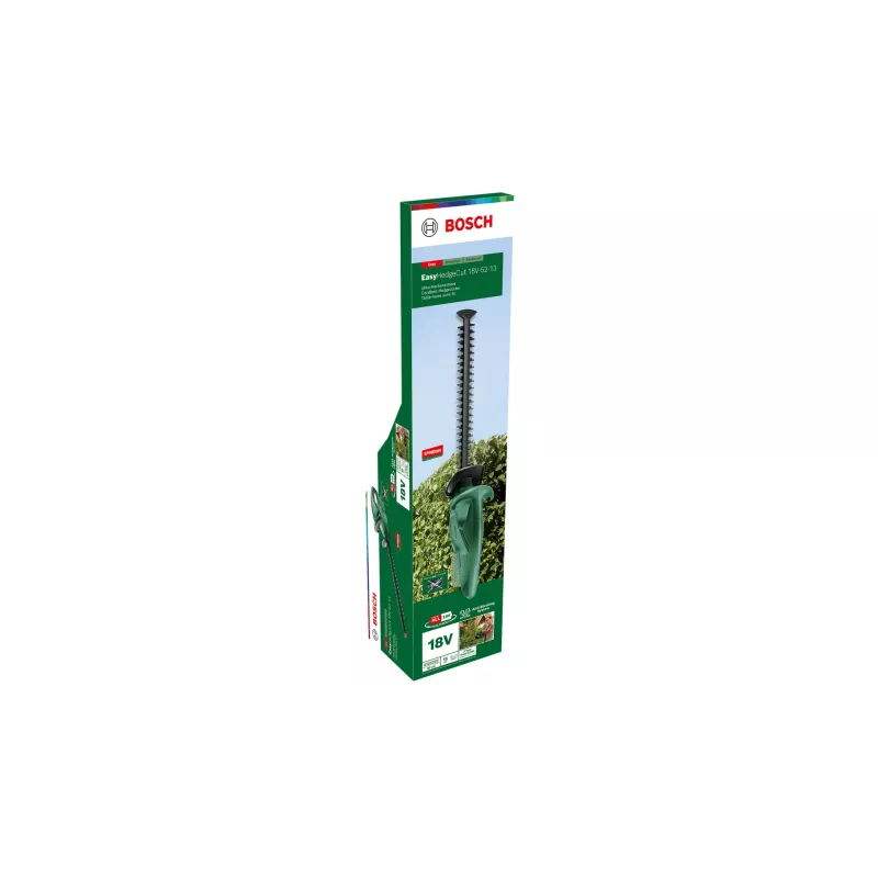 Bosch EasyHedgeCut 18-52-13 akumuliatorinės gyvatvorių žirklės su dvigubu peiliu, 2,8 kg