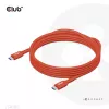 CLUB3D USB2 Type-C abipusis USB-IF sertifikuotas laidas, duomenys 480Mb, PD 240W (48V/5A) EPR, M/M 3m / 9.84 ft