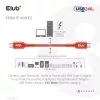 CLUB3D USB2 Type-C abipusis USB-IF sertifikuotas laidas, duomenys 480Mb, PD 240W (48V/5A) EPR, M/M 3m / 9.84 ft
