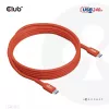 CLUB3D USB2 Type-C abipusis USB-IF sertifikuotas laidas, duomenys 480Mb, PD 240W (48V/5A) EPR, M/M 3m / 9.84 ft