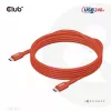 CLUB3D USB2 Type-C abipusis USB-IF sertifikuotas laidas, duomenys 480Mb, PD 240W (48V/5A) EPR, M/M 3m / 9.84 ft