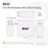 CLUB3D CAC-1914 kelioninis įkroviklis 140 W, GaN technologija, vienas USB Type-C prievadas, PD 3.1