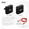 CLUB3D CAC-1914 kelioninis įkroviklis 140 W, GaN technologija, vienas USB Type-C prievadas, PD 3.1