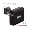 CLUB3D CAC-1914 kelioninis įkroviklis 140 W, GaN technologija, vienas USB Type-C prievadas, PD 3.1