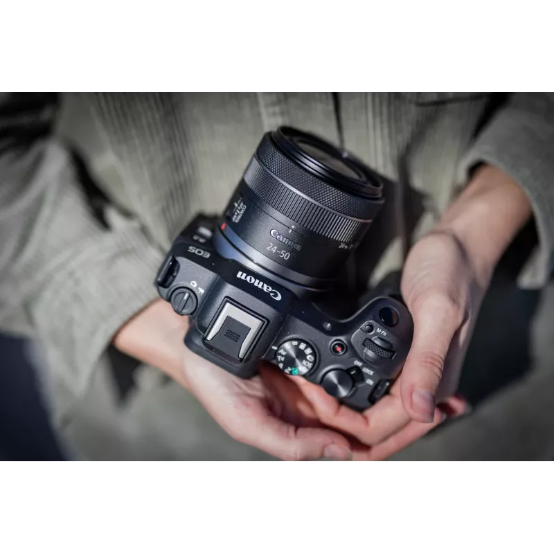 Canon EOS R8 + RF 24-50mm F4.5-6.3 IS STM rinkinys, 24,2 MP, 6000 x 4000 taškų, CMOS, 4K Ultra HD, jutiklinis ekranas, juoda